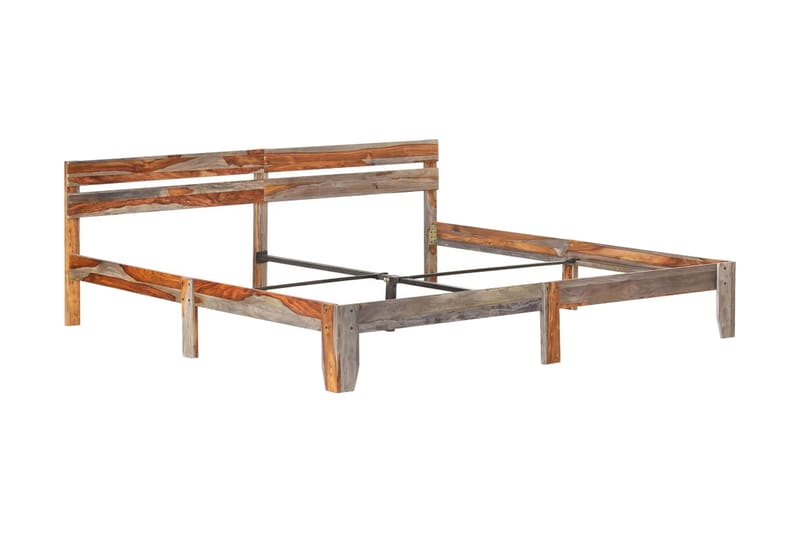 Sengestel 200x200 cm Massivt Sheeshamtræ - Møbler - Senge - Sengeramme & sengestel
