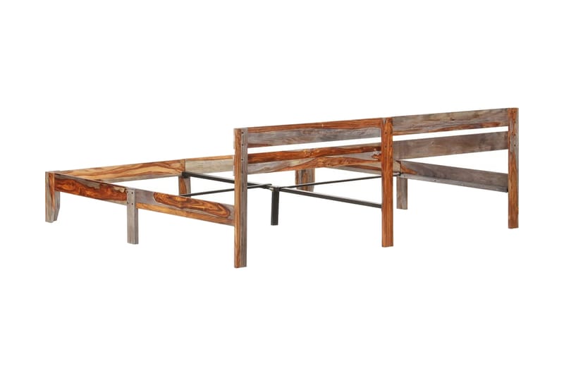 Sengestel 200x200 cm Massivt Sheeshamtræ - Møbler - Senge - Sengeramme & sengestel