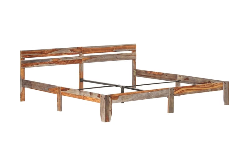Sengestel 200x200 cm Massivt Sheeshamtræ - Møbler - Senge - Sengeramme & sengestel