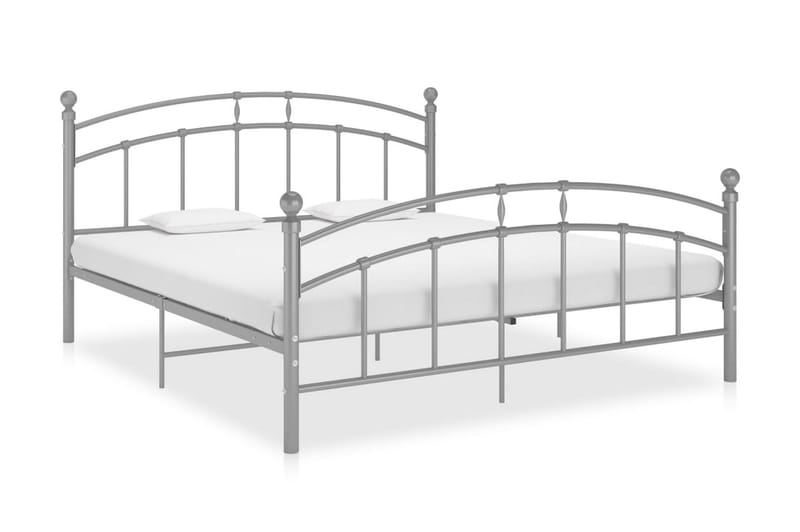 sengestel 200x200 cm metal grå - Grå - Møbler - Senge - Sengeramme & sengestel