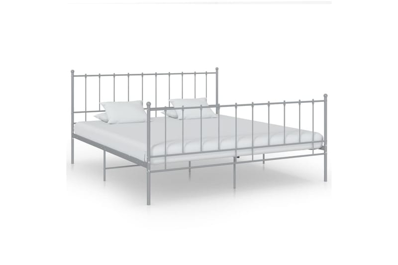 sengestel 200x200 cm metal grå - Grå - Møbler - Senge - Sengeramme & sengestel