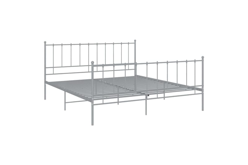 sengestel 200x200 cm metal grå - Grå - Møbler - Senge - Sengeramme & sengestel
