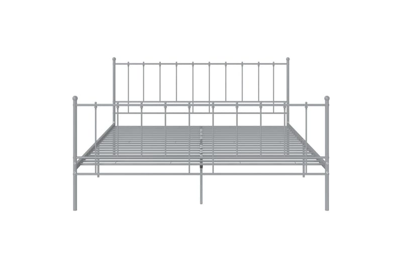 sengestel 200x200 cm metal grå - Grå - Møbler - Senge - Sengeramme & sengestel