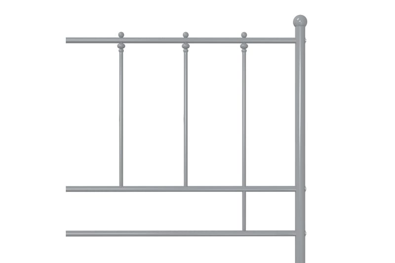 sengestel 200x200 cm metal grå - Grå - Møbler - Senge - Sengeramme & sengestel