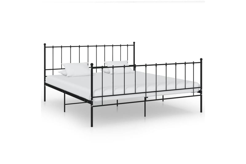 sengestel 200x200 cm metal sort - Sort - Møbler - Senge - Sengeramme & sengestel
