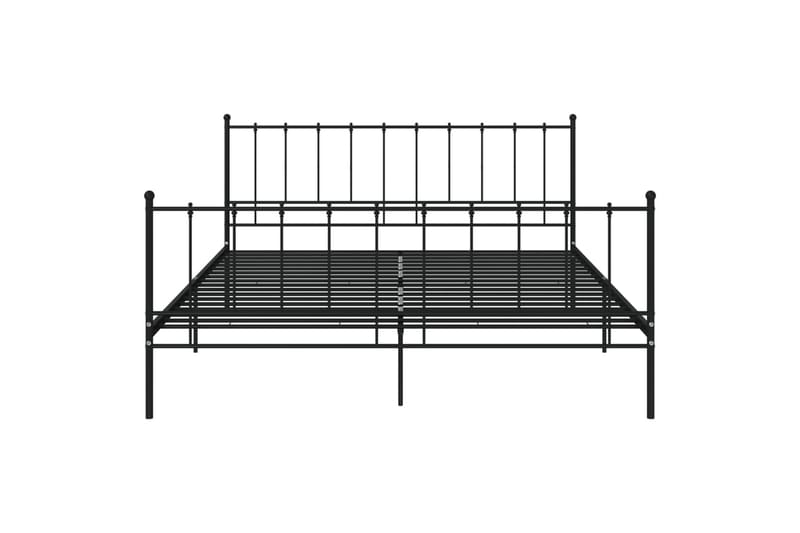 sengestel 200x200 cm metal sort - Sort - Møbler - Senge - Sengeramme & sengestel