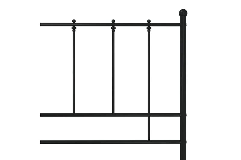 sengestel 200x200 cm metal sort - Sort - Møbler - Senge - Sengeramme & sengestel