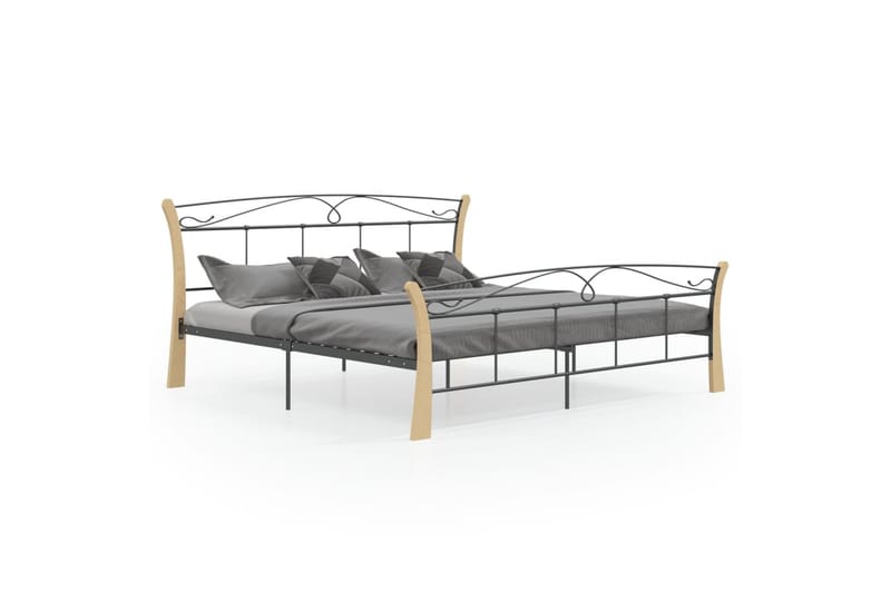 sengestel 200x200 cm metal sort - Sort - Møbler - Senge - Sengeramme & sengestel