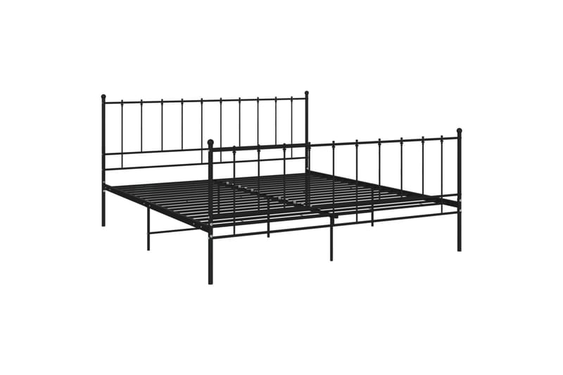 sengestel 200x200 cm metal sort - Sort - Møbler - Senge - Sengeramme & sengestel