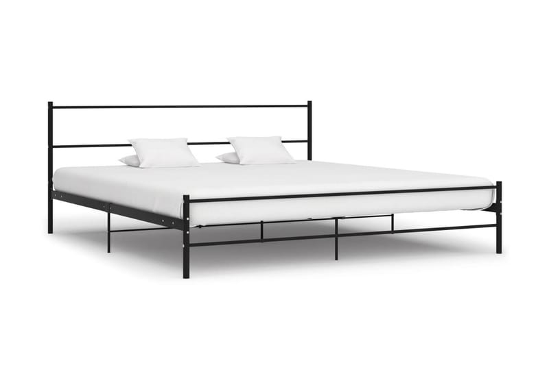 Sengestel 200x200 cm Metal Sort - Møbler - Senge - Sengeramme & sengestel