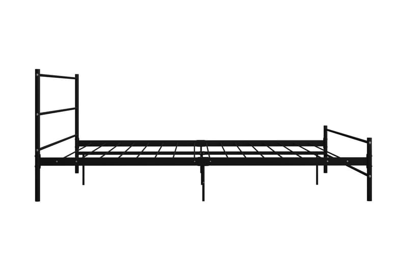 Sengestel 200x200 cm Metal Sort - Møbler - Senge - Sengeramme & sengestel
