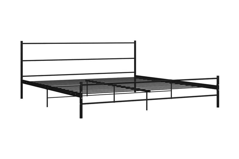 Sengestel 200x200 cm Metal Sort - Møbler - Senge - Sengeramme & sengestel