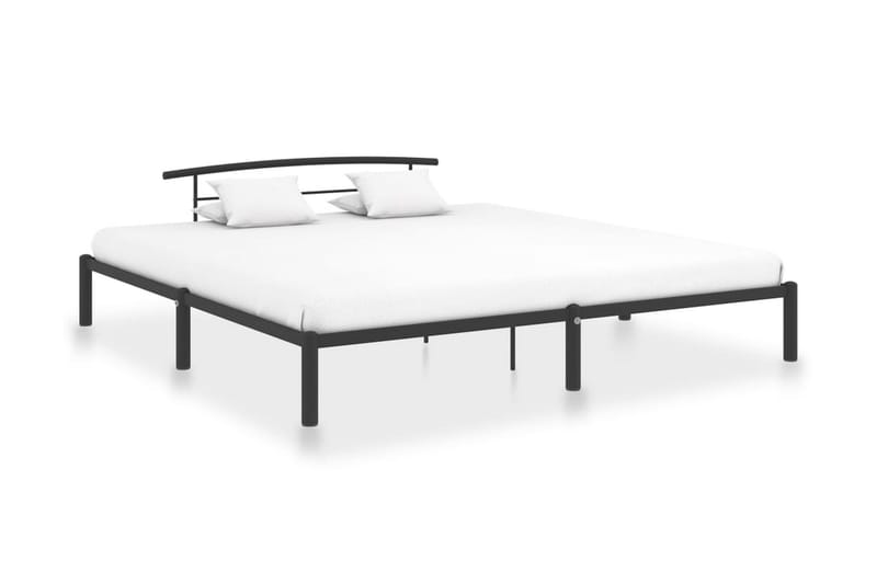 Sengestel 200x200 cm Metal Sort - Møbler - Senge - Sengeramme & sengestel