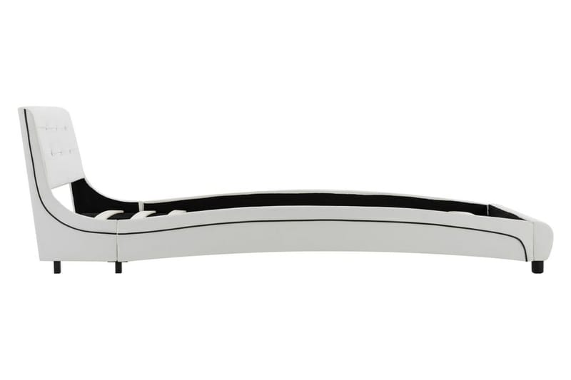 Sengestel 90 X 200 Cm Hvid Kunstlæder - Hvid - Møbler - Senge - Sengeramme & sengestel