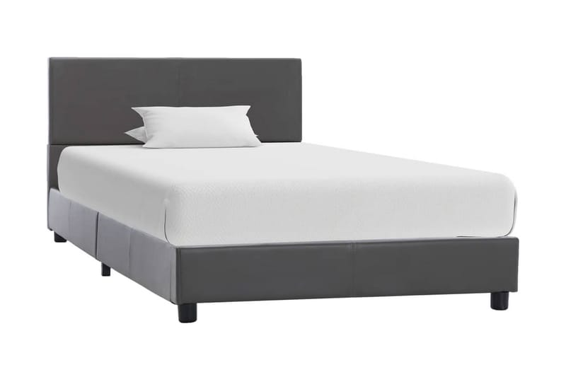 sengestel 90 x 200 cm kunstlæder grå - Møbler - Senge - Sengeramme & sengestel