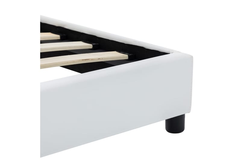 sengestel 90 x 200 cm kunstlæder hvid - Møbler - Senge - Sengeramme & sengestel