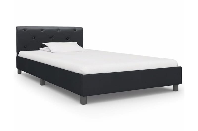 sengestel 90 x 200 cm sort kunstlæder - Møbler - Senge - Sengeramme & sengestel