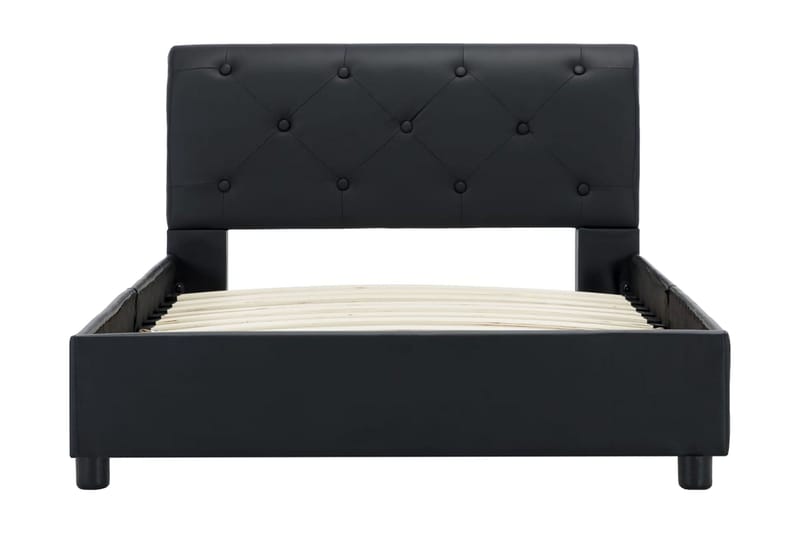 sengestel 90 x 200 cm sort kunstlæder - Møbler - Senge - Sengeramme & sengestel