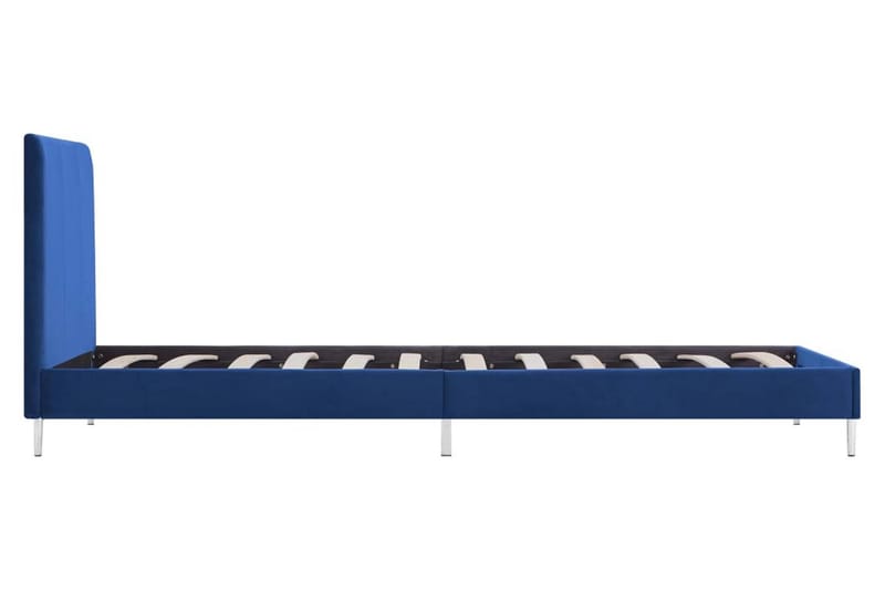 Sengestel 90 X 200 Cm Stof Blå - Blå - Møbler - Senge - Sengeramme & sengestel