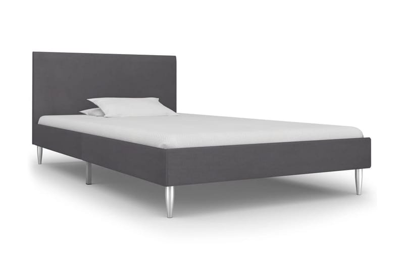 Sengestel 90 X 200 Cm Stof Grå - Grå - Møbler - Senge - Sengeramme & sengestel