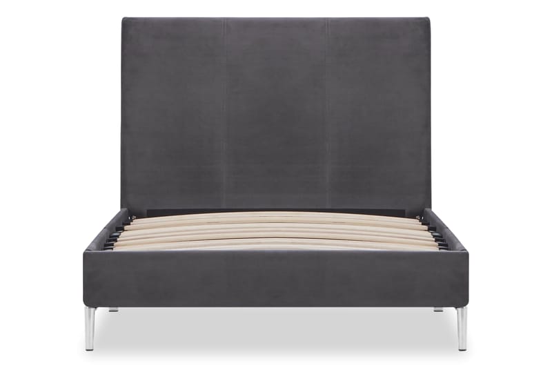 Sengestel 90 X 200 Cm Stof Grå - Grå - Møbler - Senge - Sengeramme & sengestel