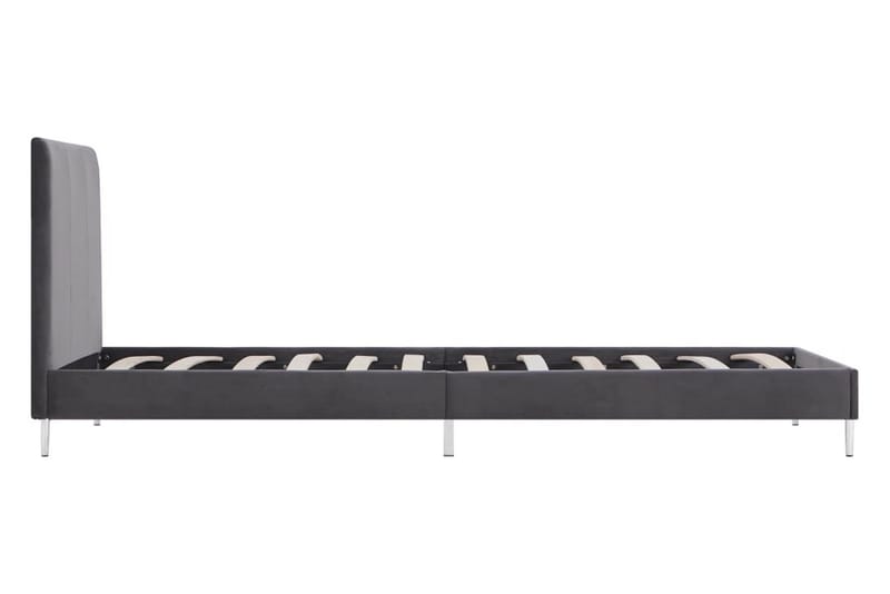 Sengestel 90 X 200 Cm Stof Grå - Grå - Møbler - Senge - Sengeramme & sengestel