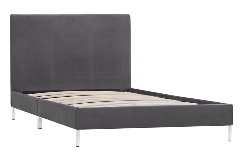Sengestel 90 X 200 Cm Stof Grå - Grå - Møbler - Senge - Sengeramme & sengestel