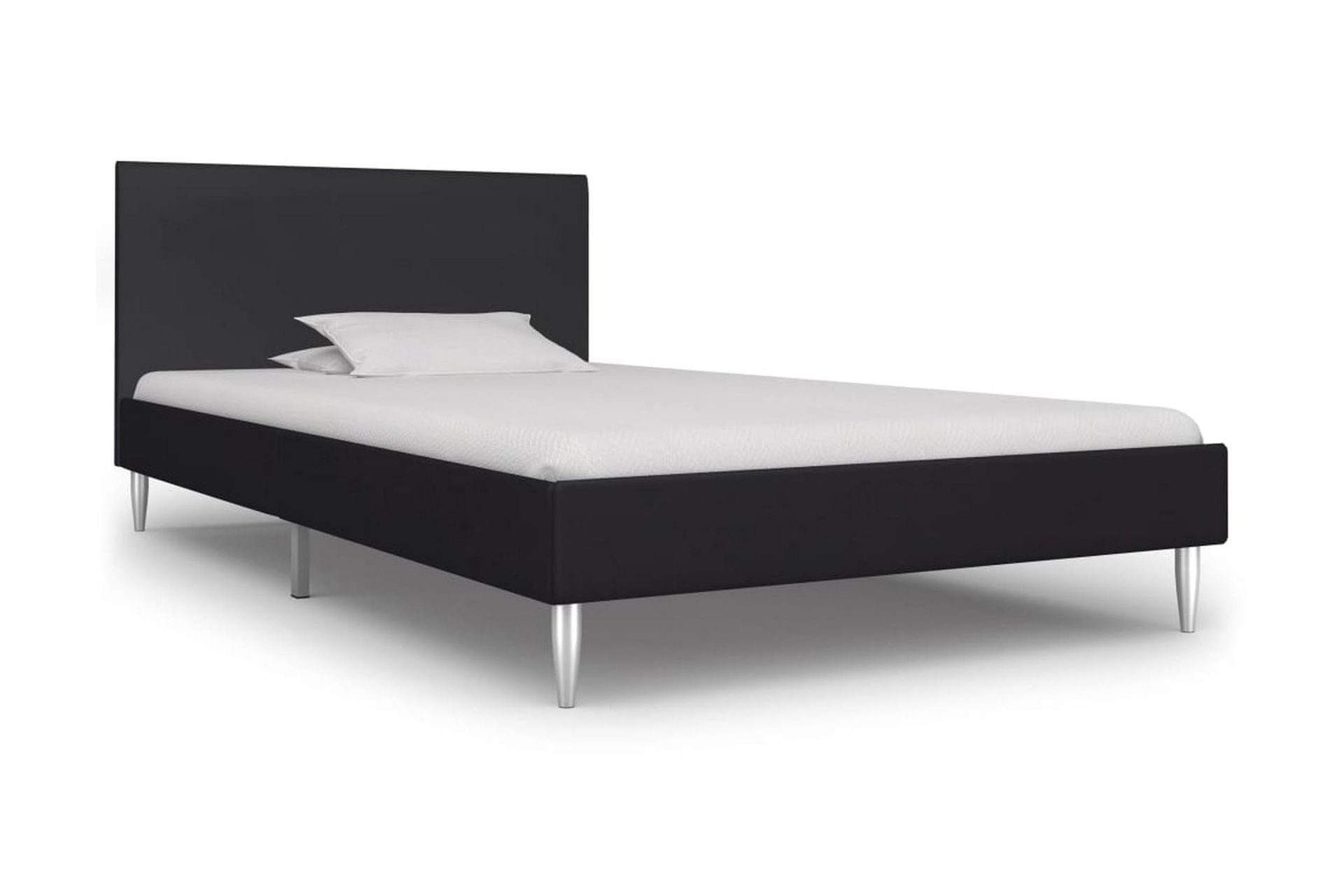 Sengestel 90 X 200 Cm Stof Sort - Sort - Møbler - Senge - Sengeramme & sengestel