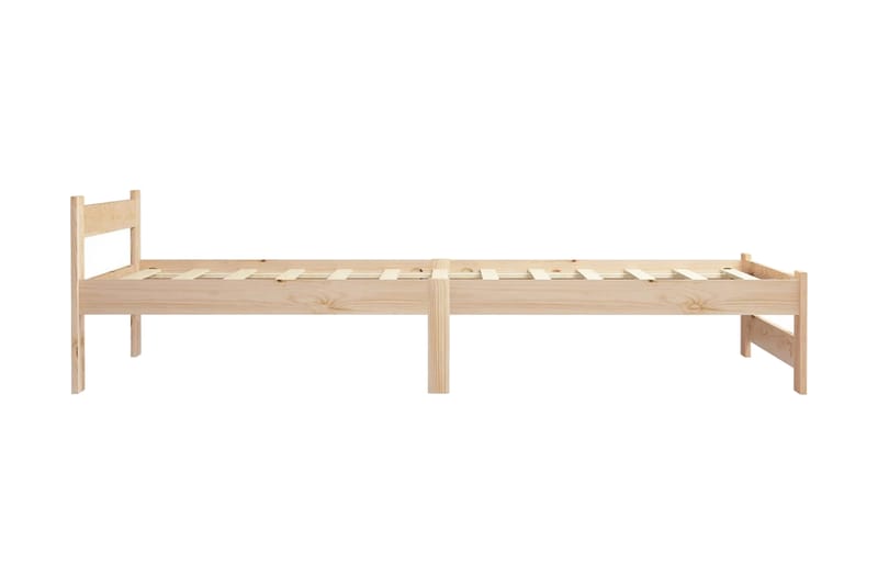 sengestel 90x200 cm massivt fyrretræ - Brun - Møbler - Senge - Sengeramme & sengestel