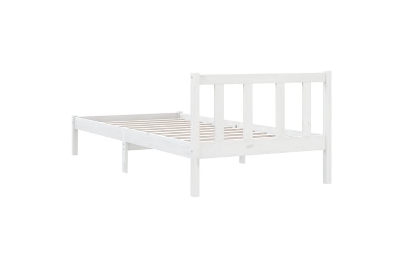 sengestel 90x200 cm massivt fyrretræ hvid - Hvid - Sengeramme & sengestel