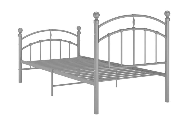 sengestel 90x200 cm metal grå - Grå - Møbler - Senge - Sengeramme & sengestel