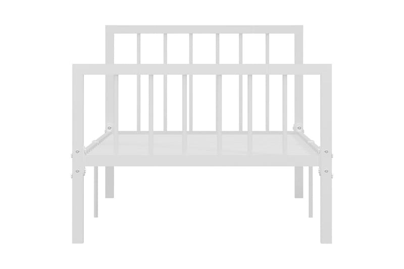 Sengestel 90x200 cm Metal Hvid - Hvid - Møbler - Senge - Sengeramme & sengestel