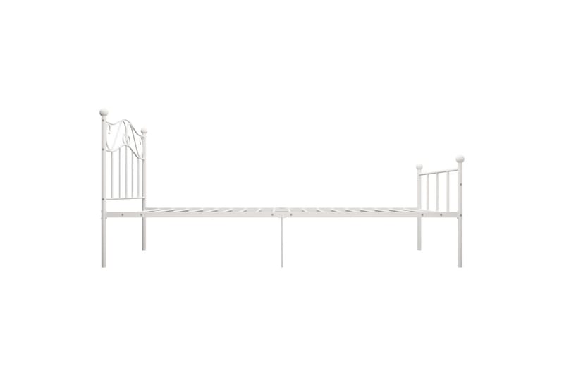Sengestel 90x200 cm Metal Hvid - Hvid - Møbler - Senge - Sengeramme & sengestel