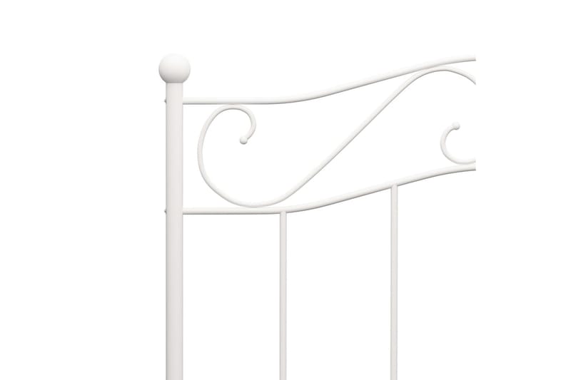 Sengestel 90x200 cm Metal Hvid - Hvid - Møbler - Senge - Sengeramme & sengestel