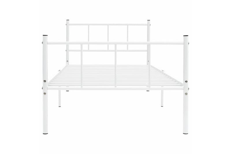 Sengestel 90X200 cm Metal Hvid - Møbler - Senge - Sengeramme & sengestel