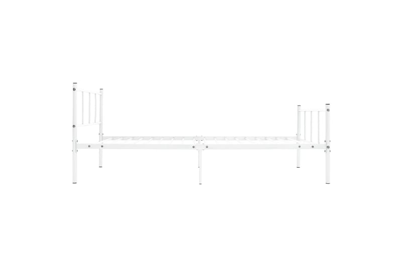 Sengestel 90X200 cm Metal Hvid - Møbler - Senge - Sengeramme & sengestel