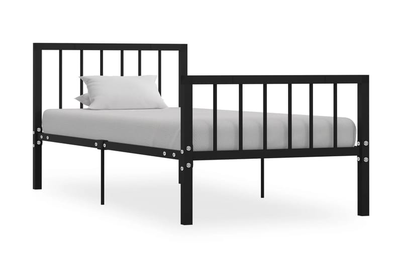 Sengestel 90x200 cm Metal Sort - Sort - Møbler - Senge - Sengeramme & sengestel