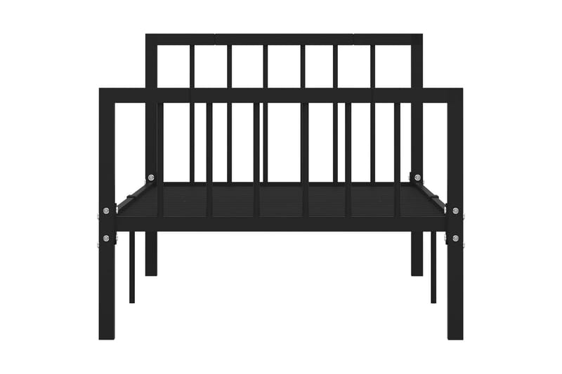 Sengestel 90x200 cm Metal Sort - Sort - Møbler - Senge - Sengeramme & sengestel