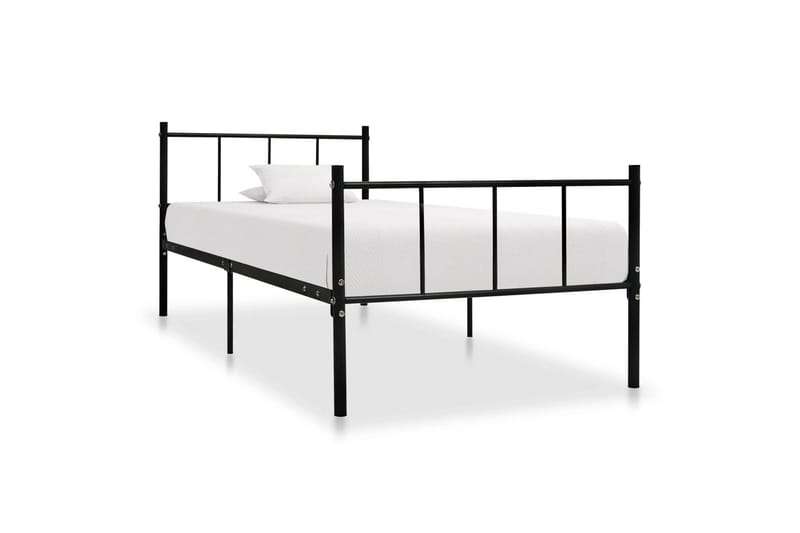 Sengestel 90X200 cm Metal Sort - Møbler - Senge - Sengeramme & sengestel