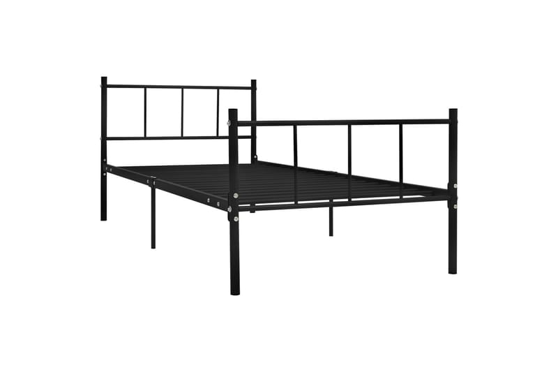 Sengestel 90X200 cm Metal Sort - Møbler - Senge - Sengeramme & sengestel