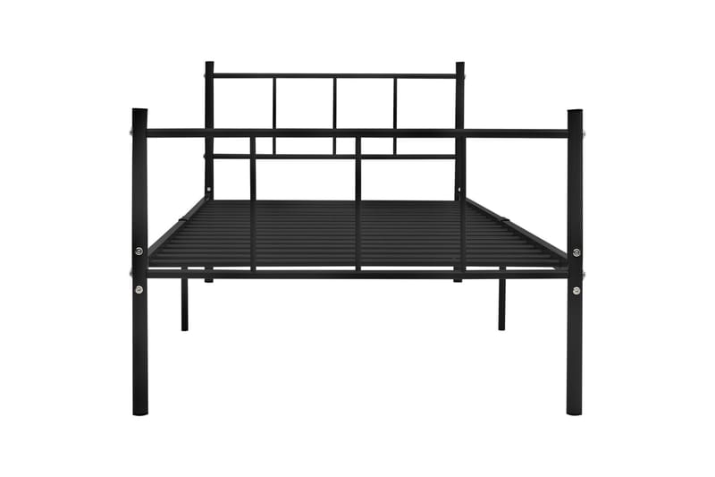 Sengestel 90X200 cm Metal Sort - Møbler - Senge - Sengeramme & sengestel