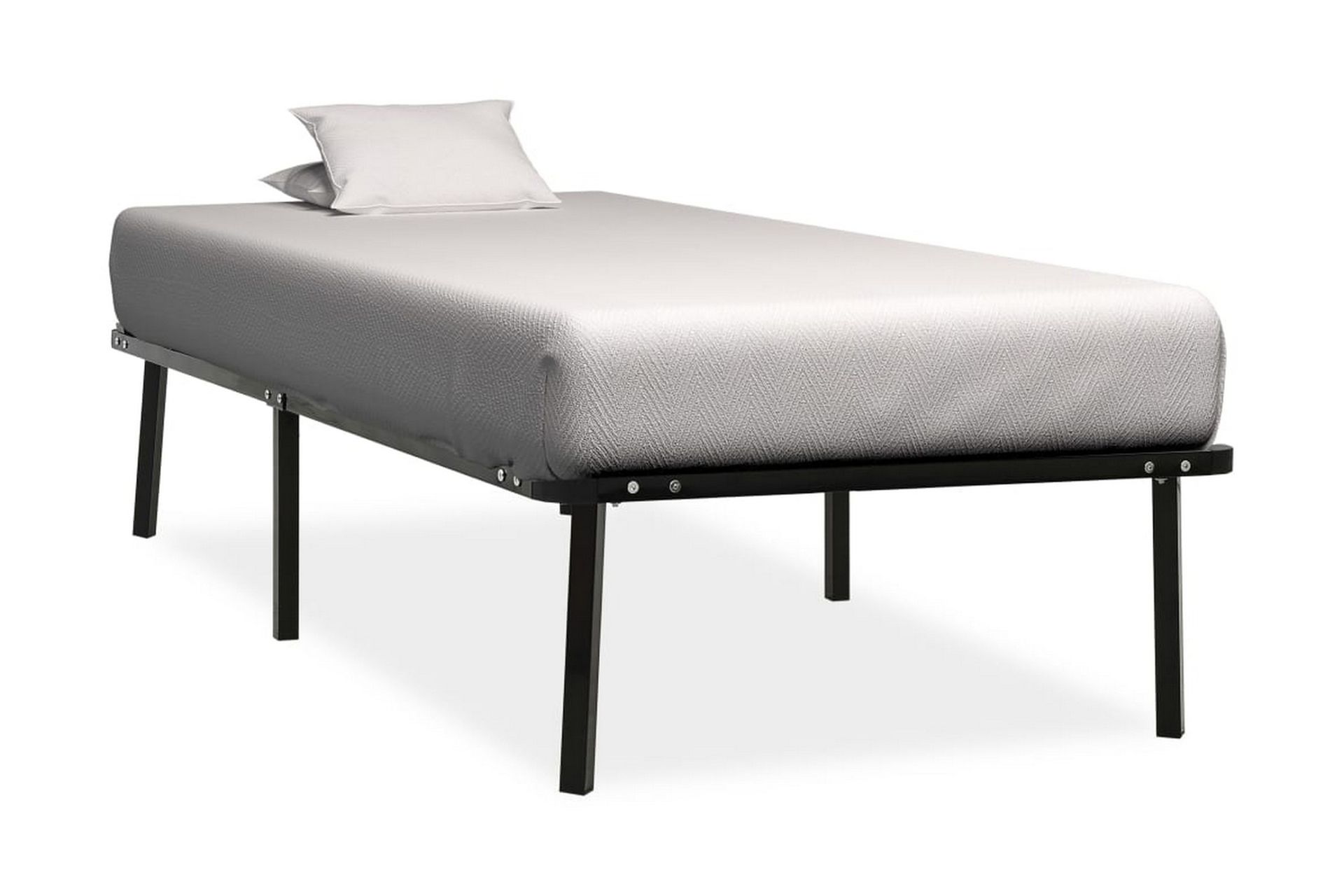 Sengestel 90X200 cm Metal Sort - Møbler - Senge - Sengeramme & sengestel