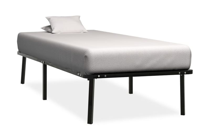 Sengestel 90X200 cm Metal Sort - Møbler - Senge - Sengeramme & sengestel