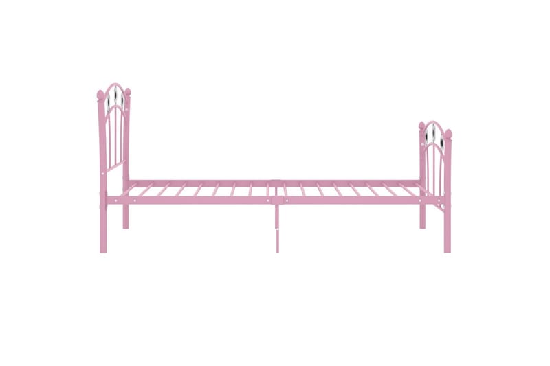 sengestel 90x200 fodbolddesign metal pink - Lyserød - Sengeramme & sengestel