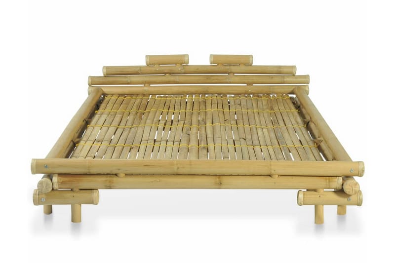 Sengestel Bambus 140 X 200 Cm - Brun - Møbler - Senge - Sengeramme & sengestel