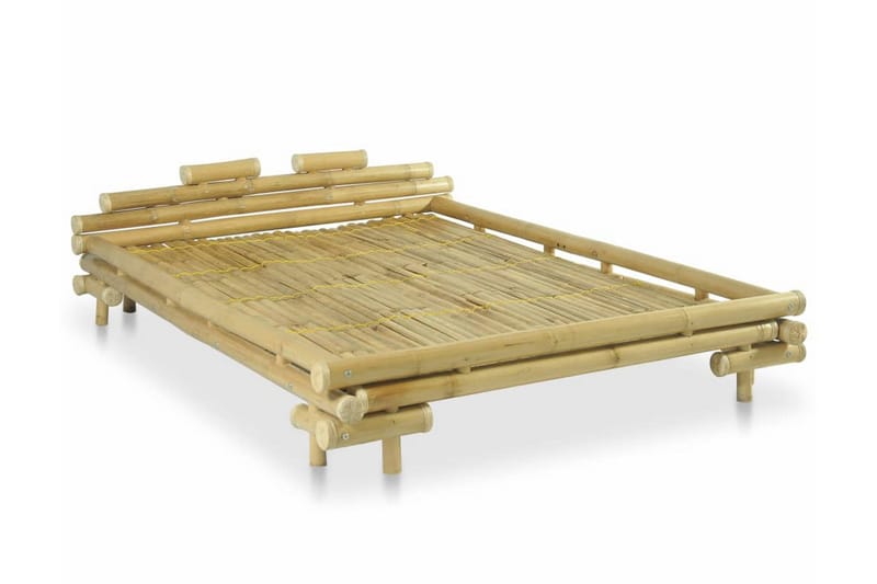 Sengestel Bambus 140 X 200 Cm - Brun - Møbler - Senge - Sengeramme & sengestel