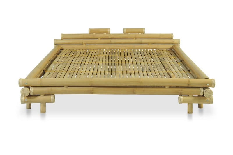 Sengestel Bambus 160 X 200 Cm - Brun - Møbler - Senge - Sengeramme & sengestel