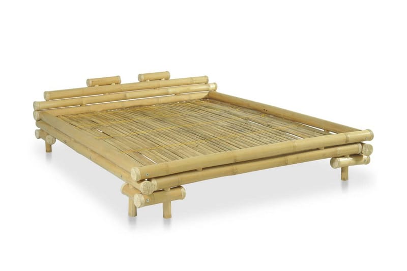 Sengestel Bambus 160 X 200 Cm - Brun - Møbler - Senge - Sengeramme & sengestel