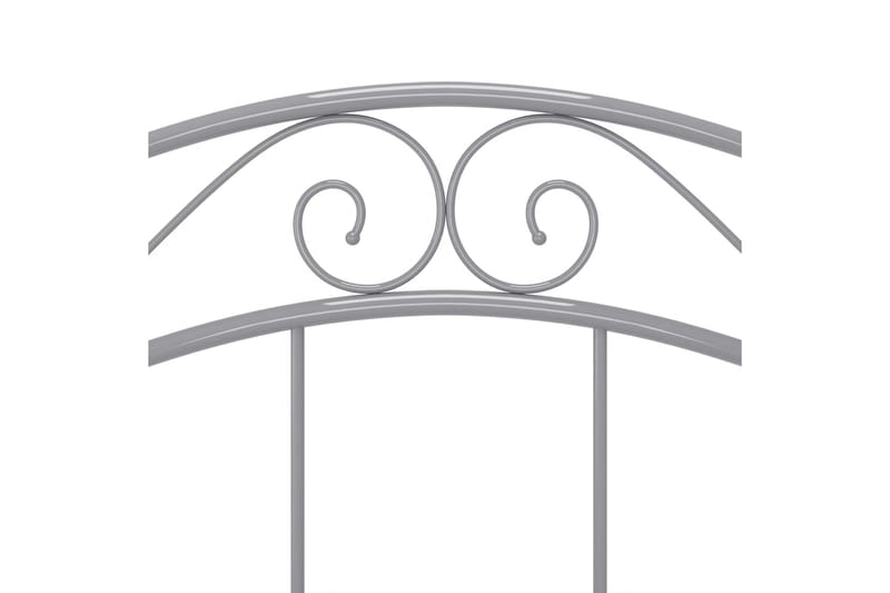 sengestel grå metal 90 x 200 cm - Grå - Møbler - Senge - Sengeramme & sengestel