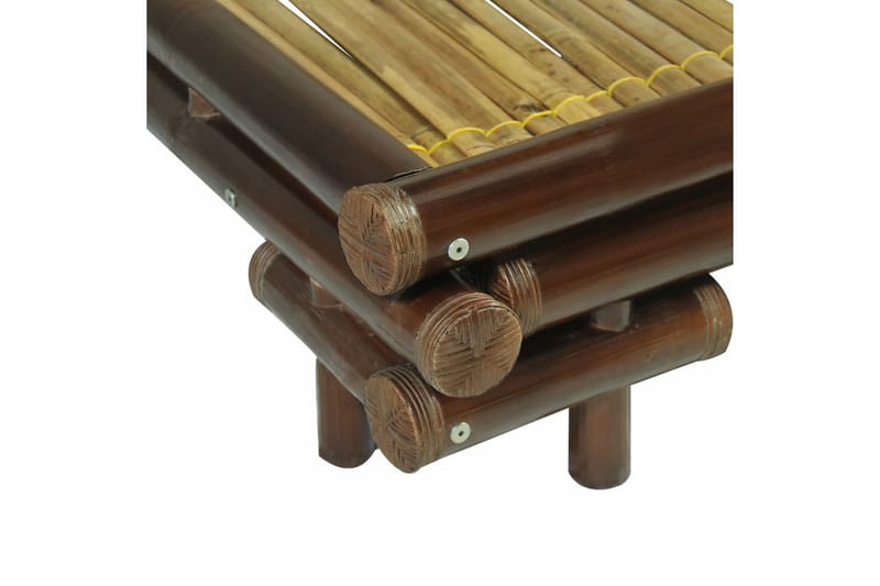 Sengestel Mørkebrun Bambus 140 X 200 Cm - Brun - Sengeramme & sengestel